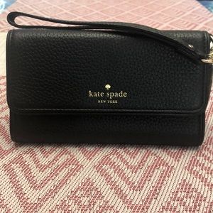 Leather Kate spade wristlet